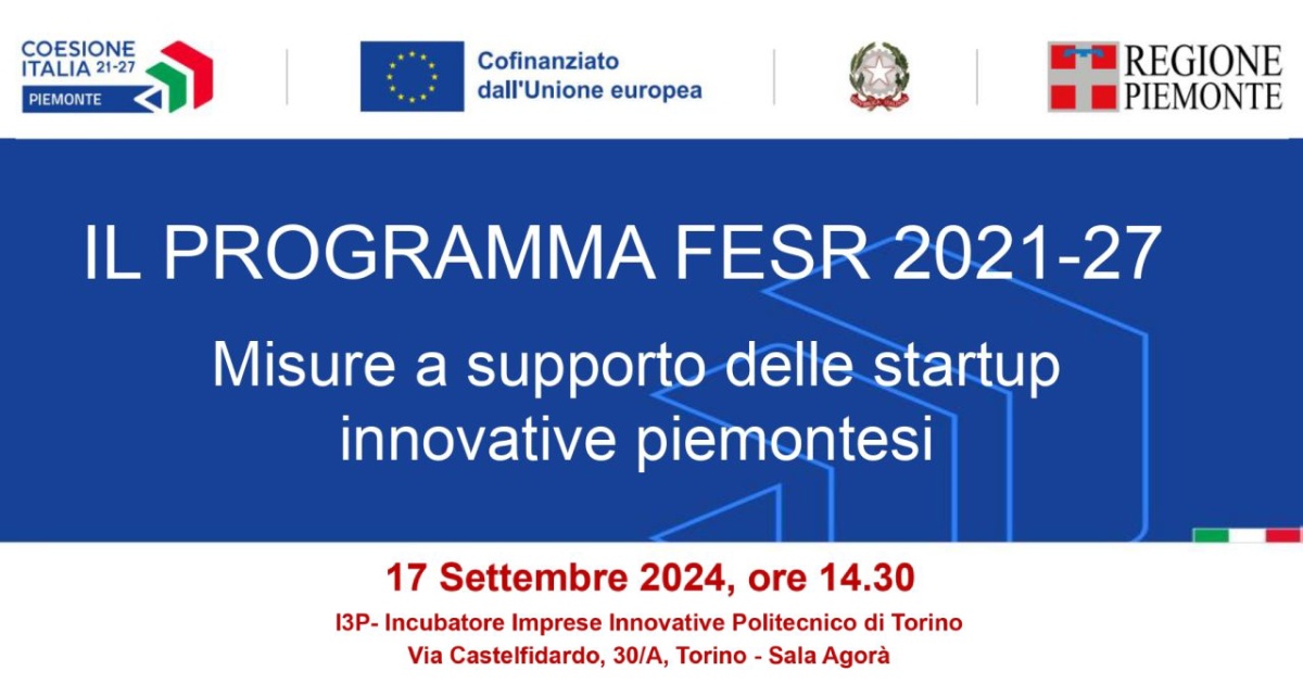 Il programma FESR 2021-27: sostegno alla prima crescita delle start up innovative